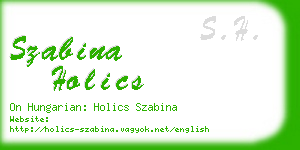 szabina holics business card